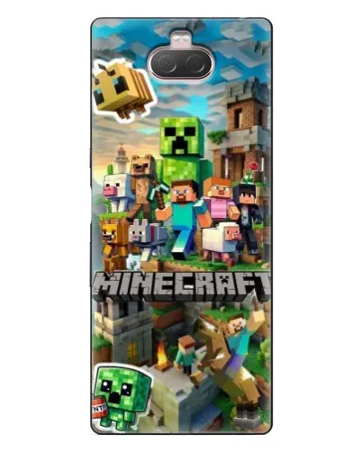 Чехол для Sony Xperia 10 с картинкой «Замок Minecraft»