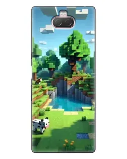Чохол для Sony Xperia 10 з картинкою «Minecraft літній день»