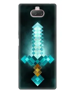 Чохол для Sony Xperia 10 з картинкою «Алмазний меч неон»
