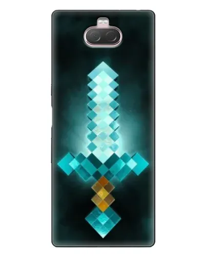 Чехол для Sony Xperia 10 с картинкой «Алмазный меч неон»