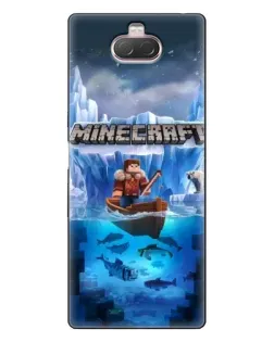 Чохол для Sony Xperia 10 з картинкою «Minecraft льодянийсвіт»