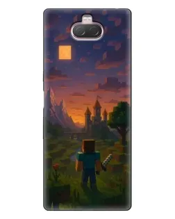 Чохол для Sony Xperia 10 з картинкою «Стів біля вежі»