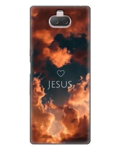 Чохол для Sony Xperia 10 з картинкою «Сяйво Імені Jesus»