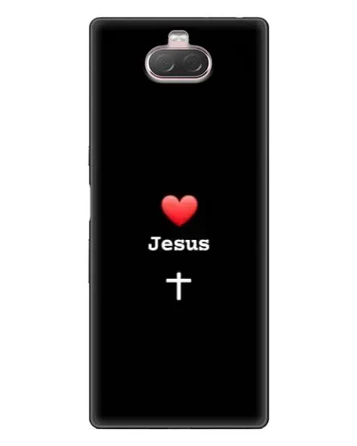 Чохол для Sony Xperia 10 з картинкою «Серце - Jesus»