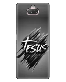 Чохол для Sony Xperia 10 з картинкою «Напис Jesus Graffiti»