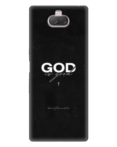 Чохол для Sony Xperia 10 з картинкою «GOD — Бог над усім»