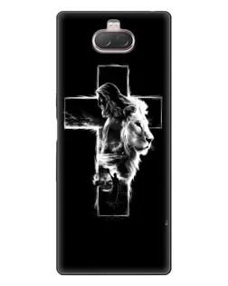 Чохол для Sony Xperia 10 з картинкою «Сяючий хрест Jesus»