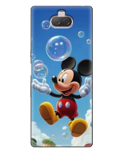 Чехол для Sony Xperia 10 с картинкой «Mickey и мыльные пузыри»