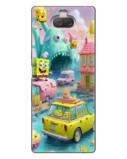 Чехол для Sony Xperia 10 с картинкой «Монстр-трак приключения»