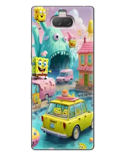 Чехол для Sony Xperia 10 с картинкой «Монстр-трак приключения»