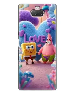 Чехол для Sony Xperia 10 с картинкой «Губка Боб Патрик»
