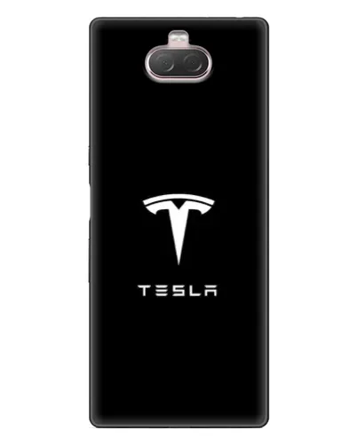 Чохол для Sony Xperia 10 з картинкою «Tesla White Logo»
