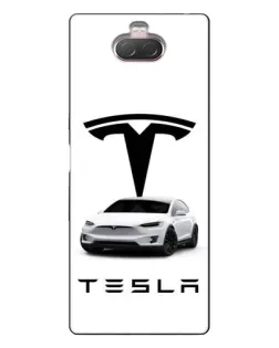 Чохол для Sony Xperia 10 з картинкою «Tesla White Style»