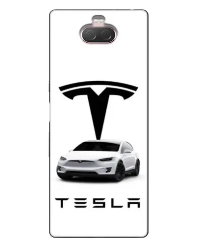 Чохол для Sony Xperia 10 з картинкою «Tesla White Style»