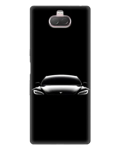 Чохол для Sony Xperia 10 з картинкою «Фари Tesla Night»