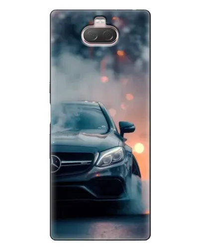 Чохол для Sony Xperia 10 з картинкою «Mercedes — нічне місто»