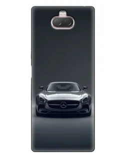 Чохол для Sony Xperia 10 з картинкою «Mercedes на чорному»