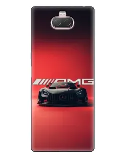 Чохол для Sony Xperia 10 з картинкою «Mercedes AMG — червона лінія»