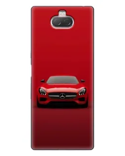 Чохол для Sony Xperia 10 з картинкою «Червоний Mercedes AMG»