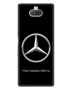 Чохол для Sony Xperia 10 з картинкою «Mercedes Silver Logo»