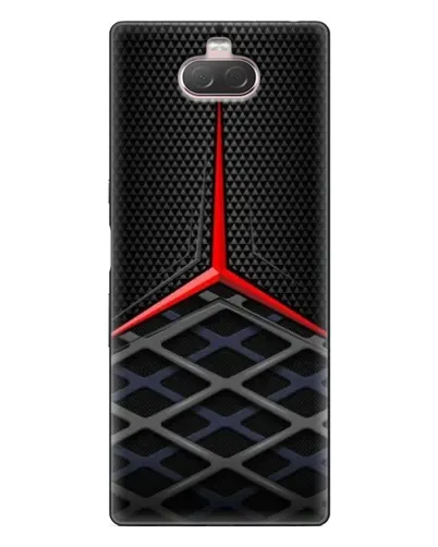 Чохол для Sony Xperia 10 з картинкою «Mercedes Carbon Grid»