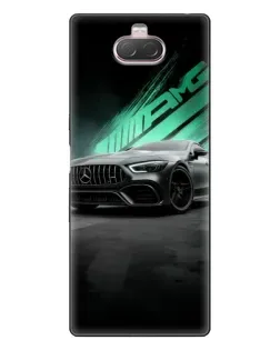 Чохол для Sony Xperia 10 з картинкою «Темний Mercedes AMG»