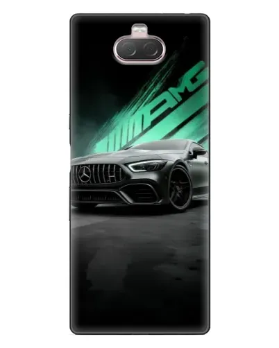 Чохол для Sony Xperia 10 з картинкою «Темний Mercedes AMG»