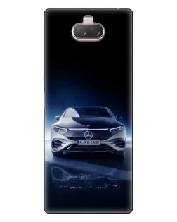 Чохол для Sony Xperia 10 з картинкою «Нічний Mercedes EQ»