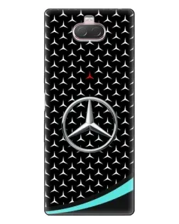 Чохол для Sony Xperia 10 з картинкою «Mercedes — бірюзовий акцент»