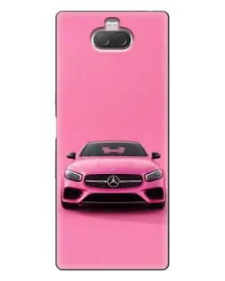 Чехол для Sony Xperia 10 с картинкой «Розовый Mercedes AMG»