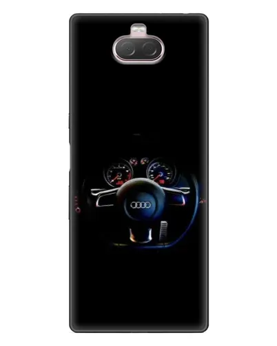 Чохол для Sony Xperia 10 з картинкою «Салон Audi — кермо»