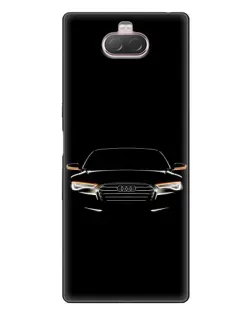 Чохол для Sony Xperia 10 з картинкою «Audi — нічний контур»