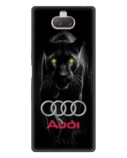 Чохол для Sony Xperia 10 з картинкою «Пантера та Audi»