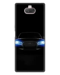 Чохол для Sony Xperia 10 з картинкою «Audi в неоні»