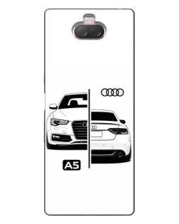 Чохол для Sony Xperia 10 з картинкою «Audi — контрастний дизайн»