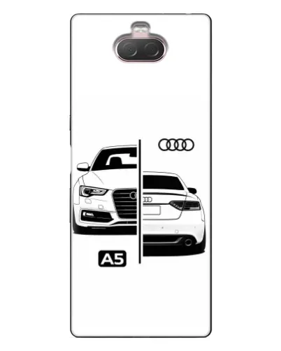 Чохол для Sony Xperia 10 з картинкою «Audi — контрастний дизайн»