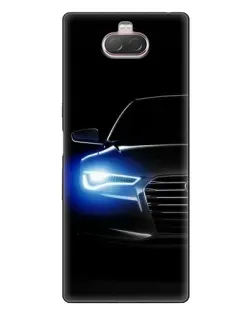 Чохол для Sony Xperia 10 з картинкою «Неоновий погляд Audi»