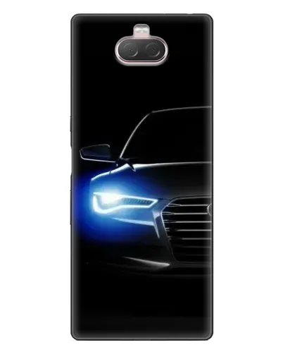 Чохол для Sony Xperia 10 з картинкою «Неоновий погляд Audi»