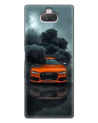 Чохол для Sony Xperia 10 з картинкою «Audi у хмарах диму»