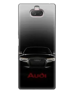 Чохол для Sony Xperia 10 з картинкою «Audi — градієнтний контур»