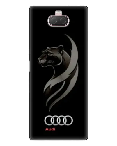 Чохол для Sony Xperia 10 з картинкою «Графіка — пантера та Audi»