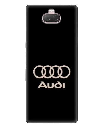 Чохол для Sony Xperia 10 з картинкою «Audi — золотий логотип»