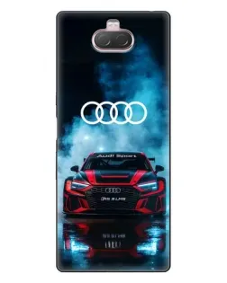 Чохол для Sony Xperia 10 з картинкою «Audi Sport — неон»