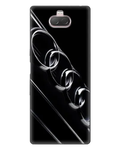 Чохол для Sony Xperia 10 з картинкою «Audi — абстрактні кільця»