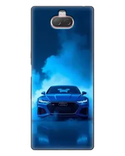 Чохол для Sony Xperia 10 з картинкою «Audi — блакитна енергія»