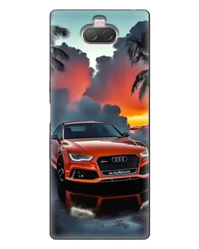 Чохол для Sony Xperia 10 з картинкою «Audi — захід сонця»