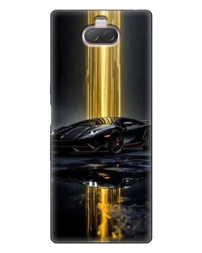 Чохол для Sony Xperia 10 з картинкою «Нічний Lamborghini драйв»