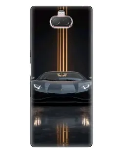 Чохол для Sony Xperia 10 з картинкою «Lamborghini золоті лінії» Чохол для Sony Xperia 10 з картинкою «Lamborghini золоті лінії»