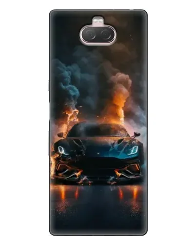 Чохол для Sony Xperia 10 з картинкою «Lamborghini димна естетика»