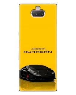 Чохол для Sony Xperia 10 з картинкою «Lamborghini Huracan чорний»